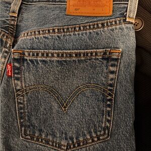 Levi's Blue 501 Wedgie Straight Leg Women's Jeans